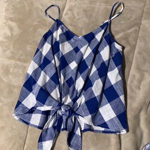 Plaid crop top